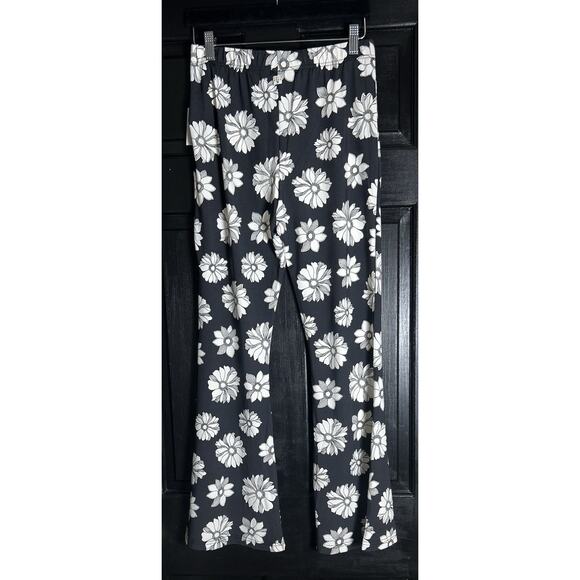 Billabong Flower Print Nwt Women’s Pull In Pant Flare Style Size Large, 70’s - Picture 6 of 10
